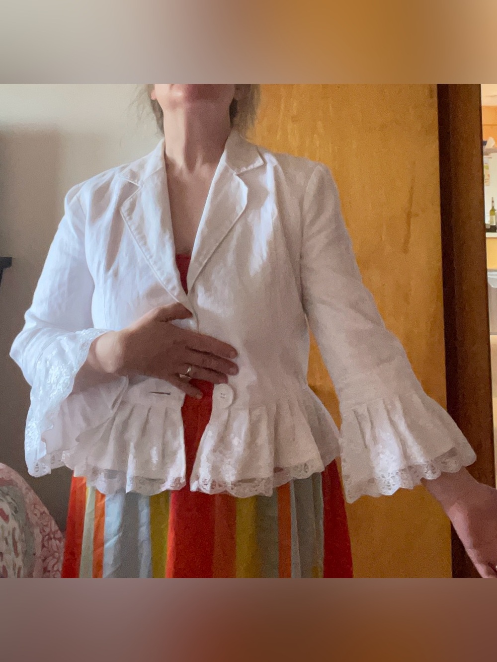 Victorian style Linen Blazer